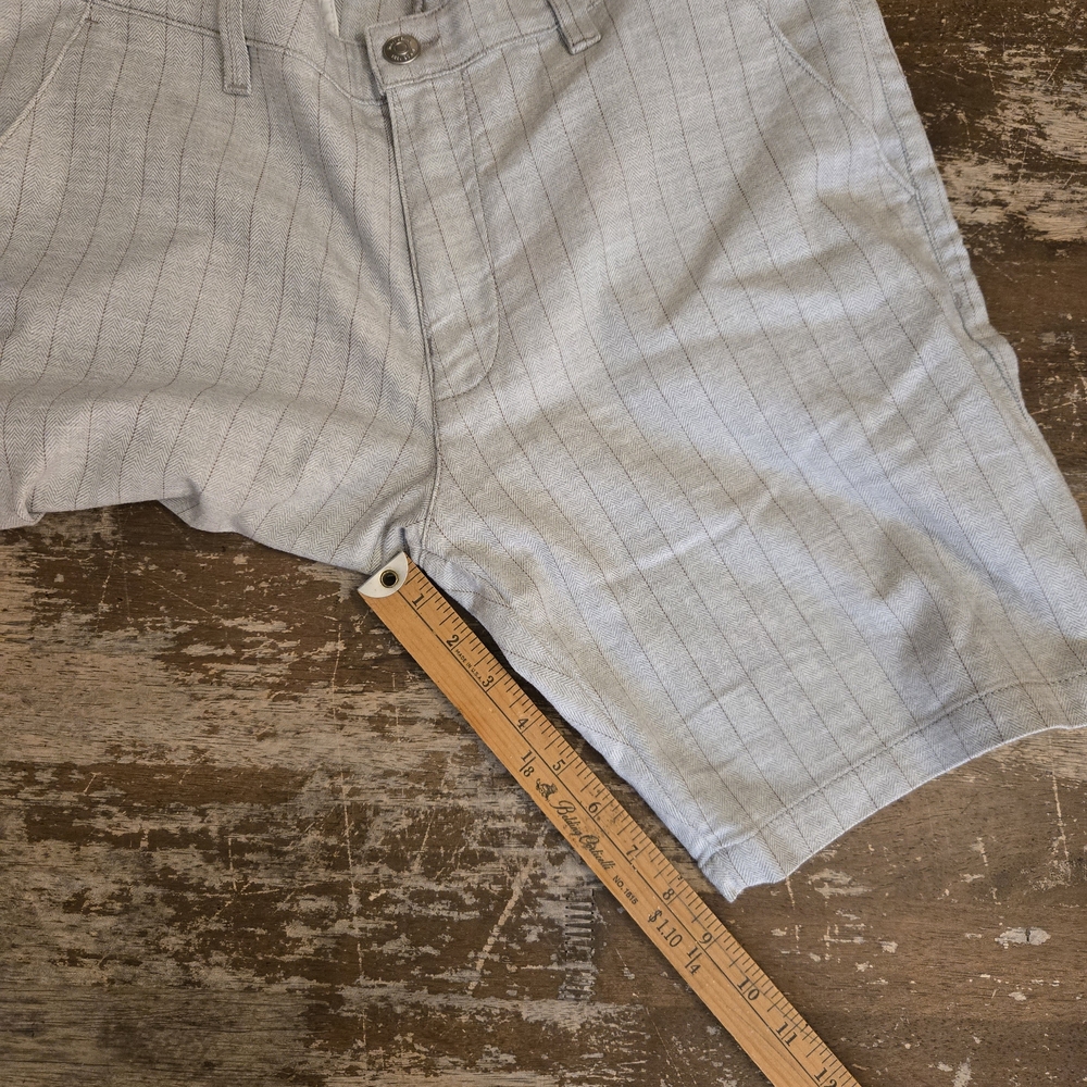 MAVI MENS Light Gray Flat Front Shorts - Picture 8 of 15